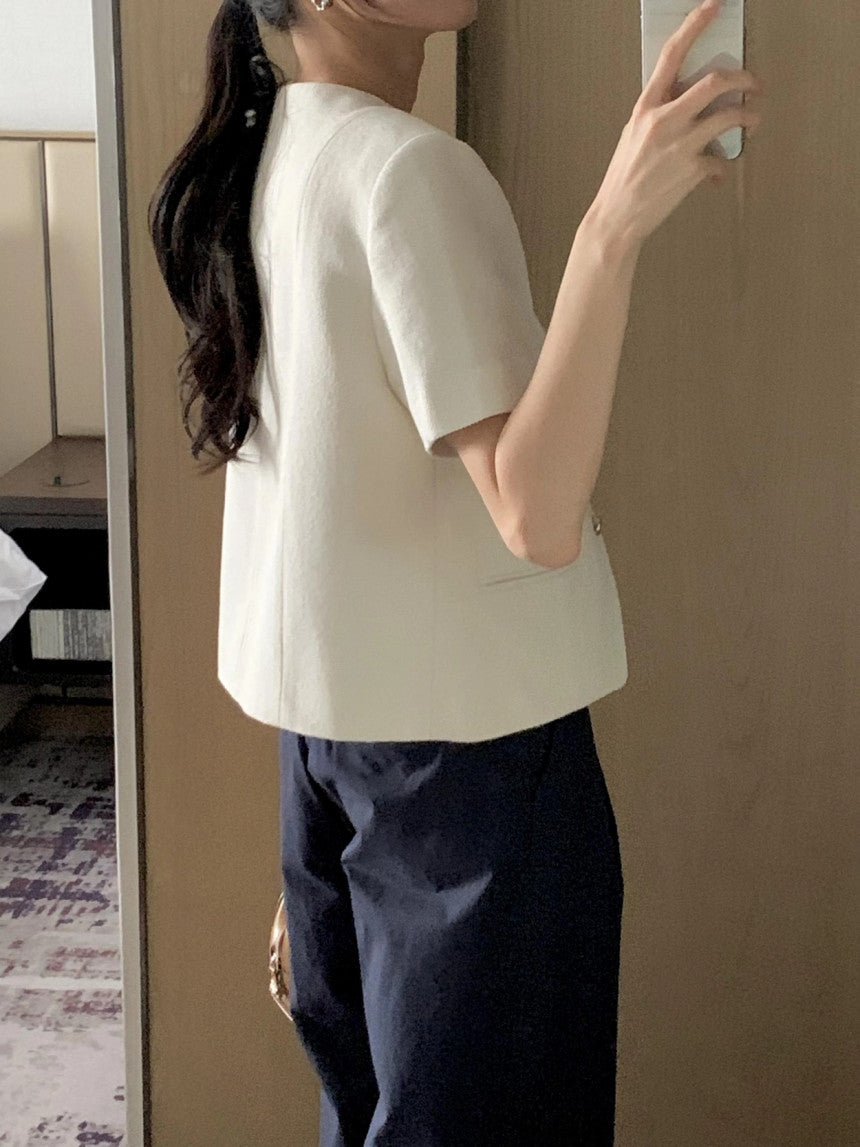 무어 반팔트위드자켓