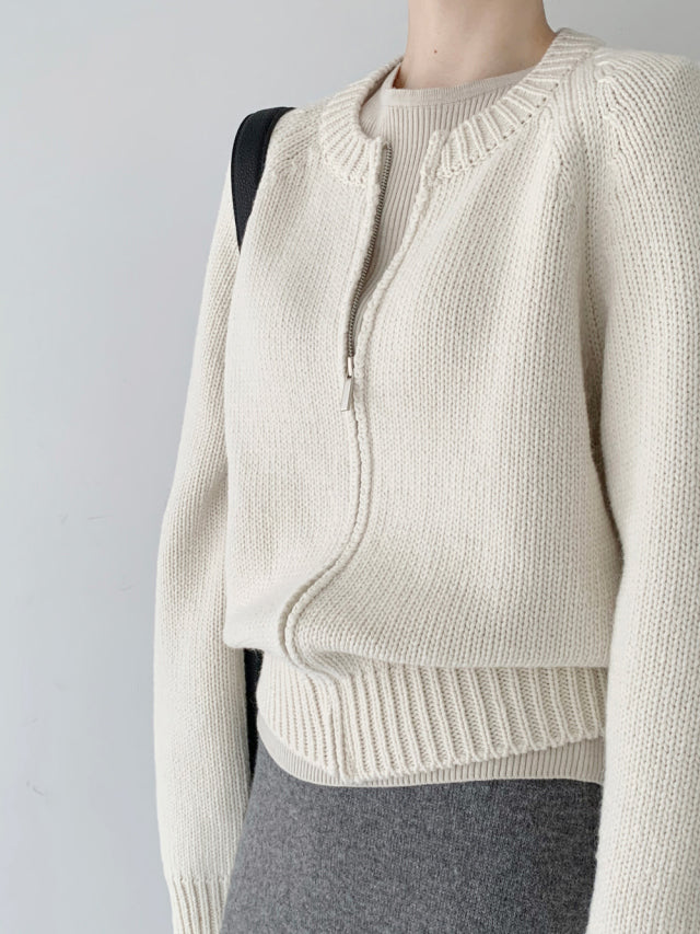 More zip-up knit